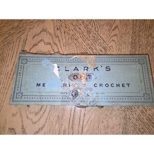 Clark's Mercerized Crochet Thread New In Box Vintage NOS Cream Ivory Boilfast 11